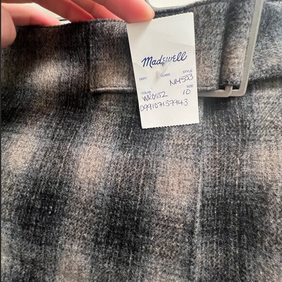 NWT Madewell Buckle Belt Wrap Mini Skirt (Size 10) - Picture 8 of 12
